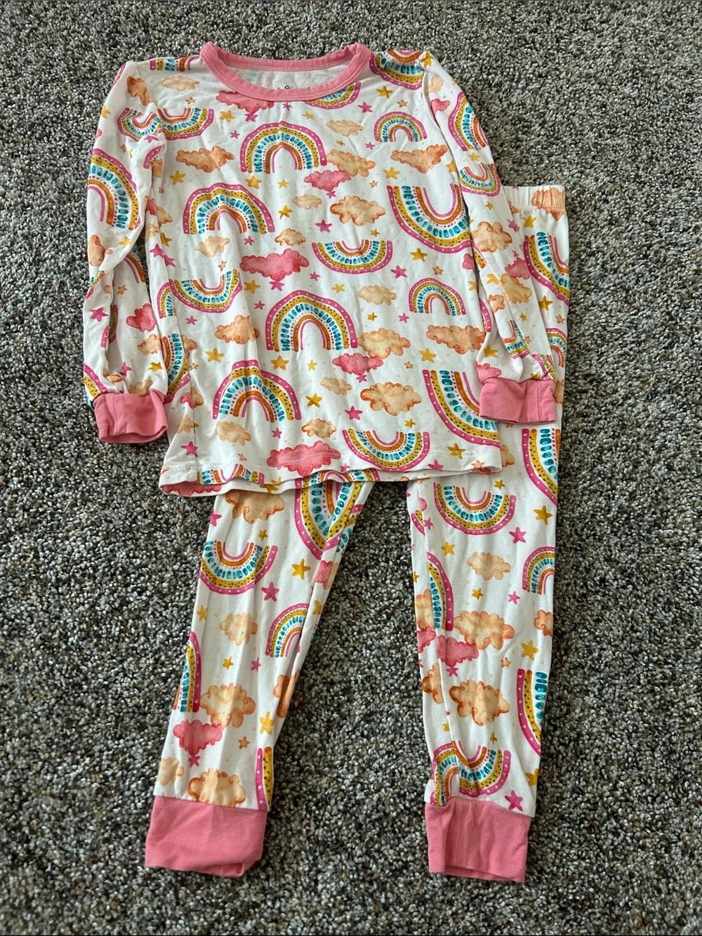 rainbow bamboo pajamas!